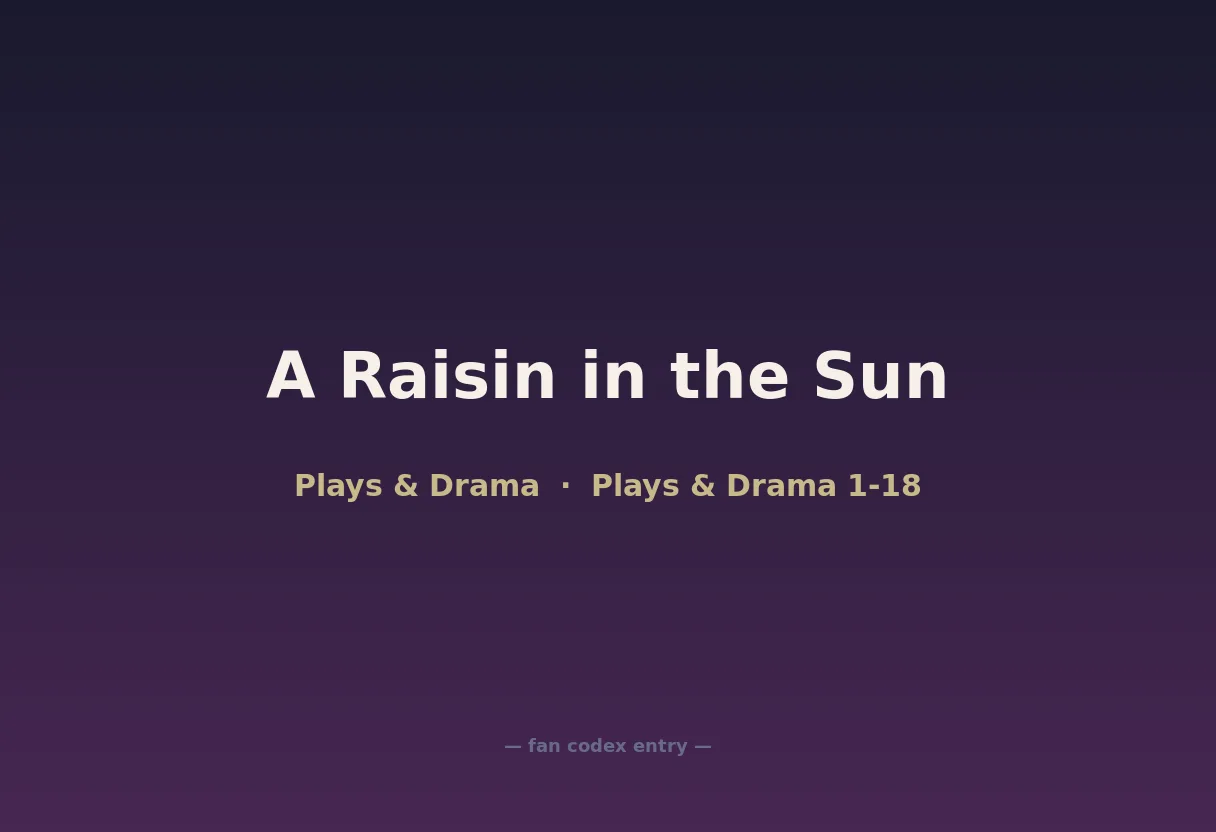 A Raisin in the Sun